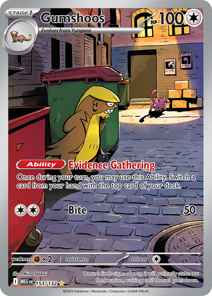 153 Gumshoos — Mega Evolution — English