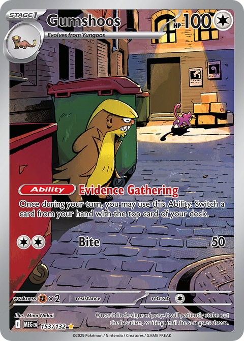 153 Gumshoos — Mega Evolution — English