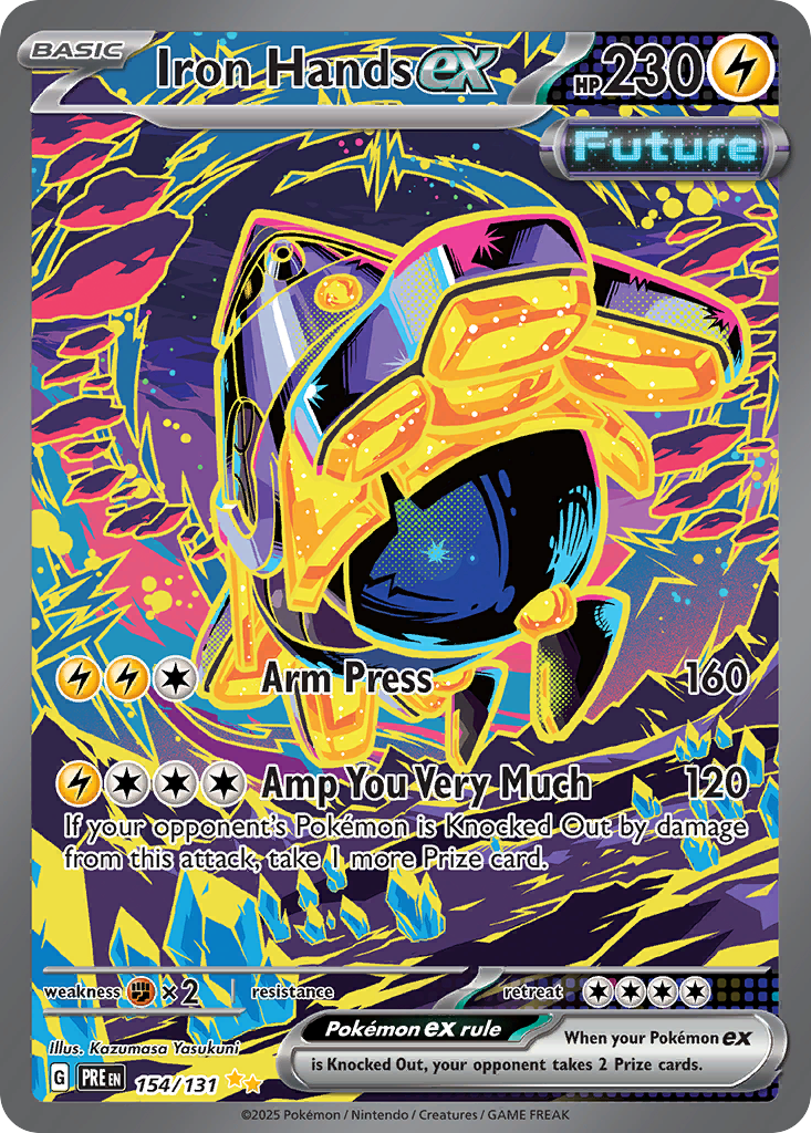 154 Iron Hands ex — Prismatic Evolutions — English