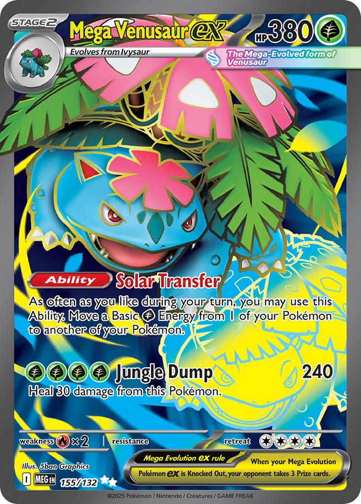 155 Mega Venusaur ex — Mega Evolution — English