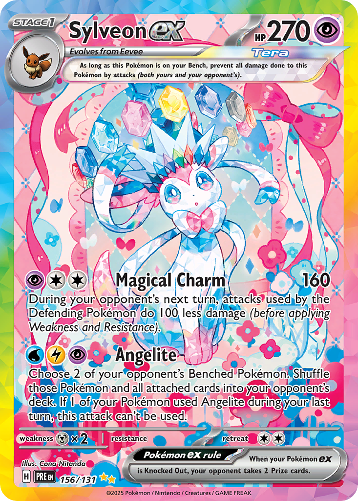156 Sylveon ex — Prismatic Evolutions — English
