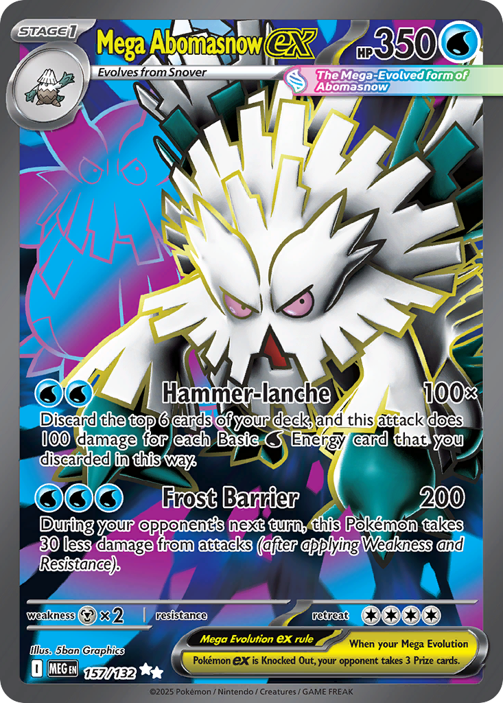 157 Mega Abomasnow ex — Mega Evolution — English