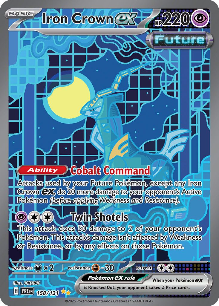 158 Iron Crown ex — Prismatic Evolutions — English