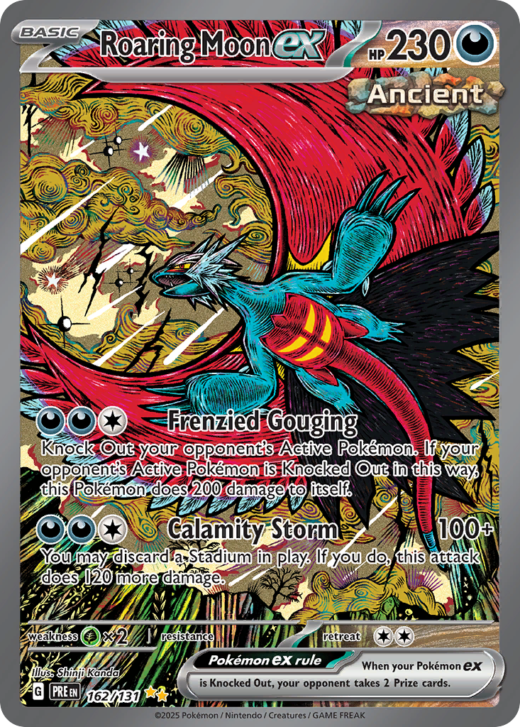162 Roaring Moon ex — Prismatic Evolutions — English