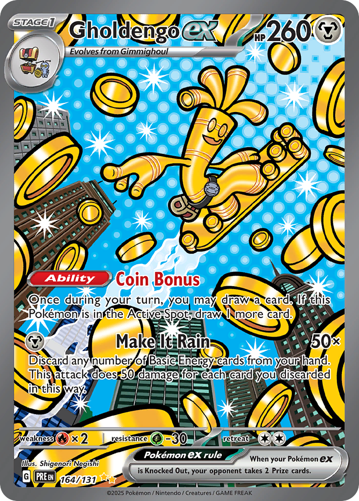 164 Gholdengo ex — Prismatic Evolutions — English