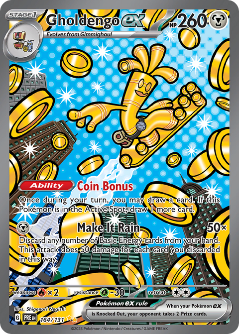 164 Gholdengo ex — Prismatic Evolutions — English