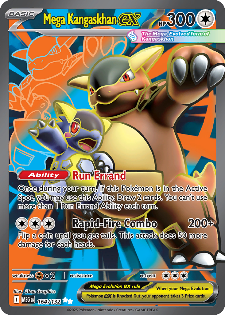 164 Mega Kangaskhan ex — Mega Evolution — English