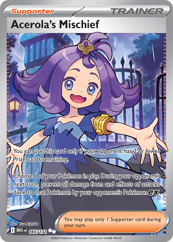 165 Acerola's Mischief — Mega Evolution — English