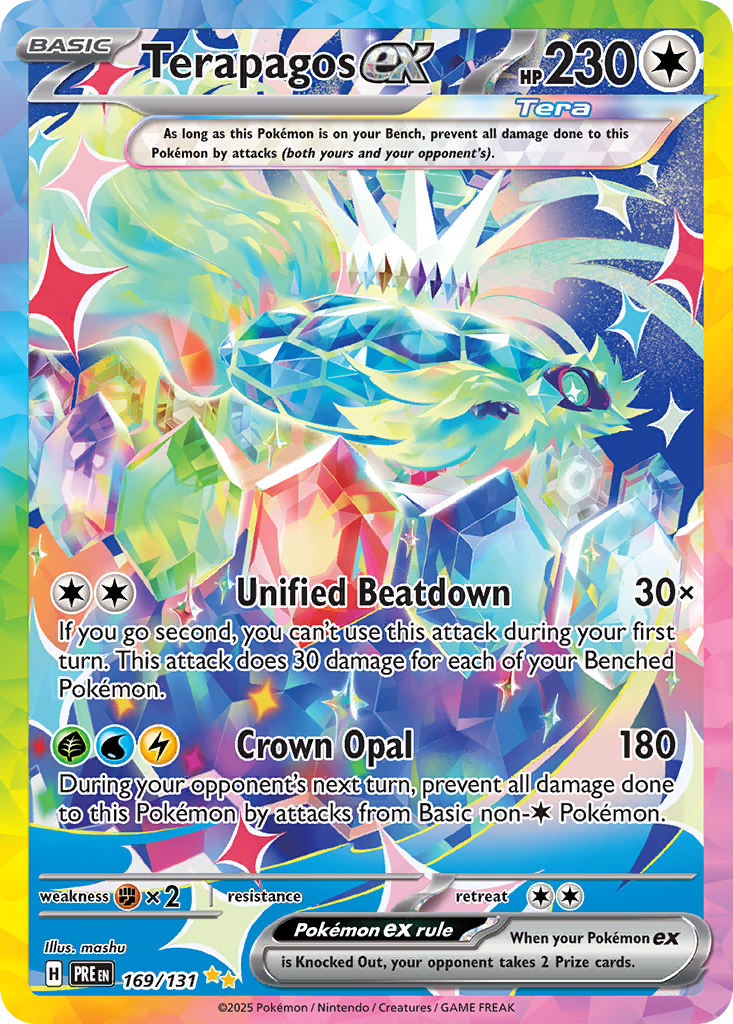 169 Terapagos ex — Prismatic Evolutions — English