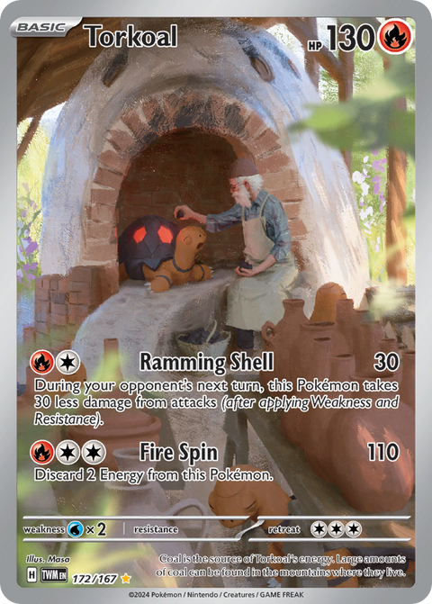 172 Torkoal — Twilight Masquerade — English