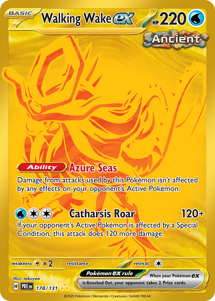 178 Walking Wake ex — Prismatic Evolutions — English