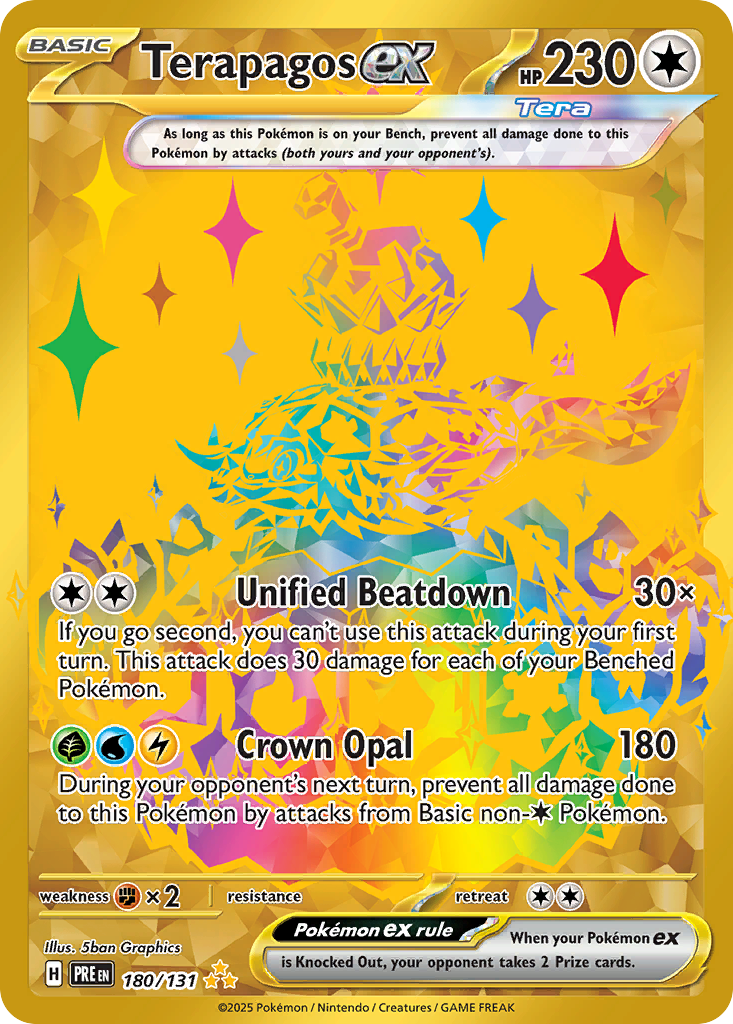 180 Terapagos ex — Prismatic Evolutions — English