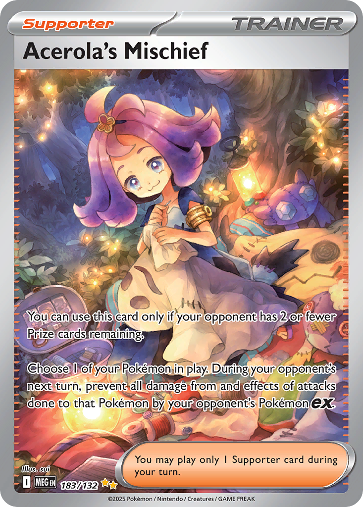 183 Acerola's Mischief — Mega Evolution — English