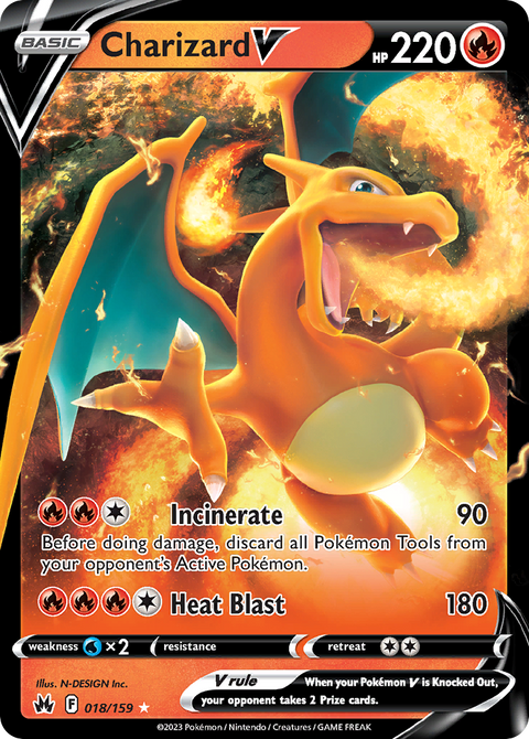 018 Charizard V — Crown Zenith — English