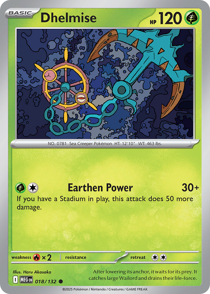 018 Dhelmise — Mega Evolution — English