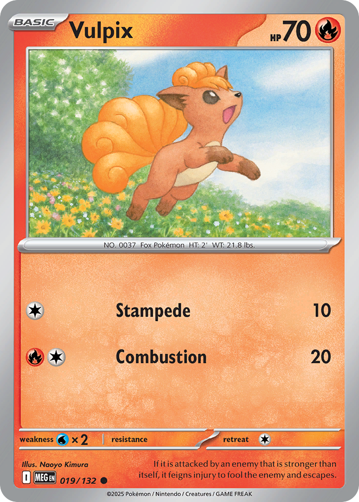 019 Vulpix — Mega Evolution — English