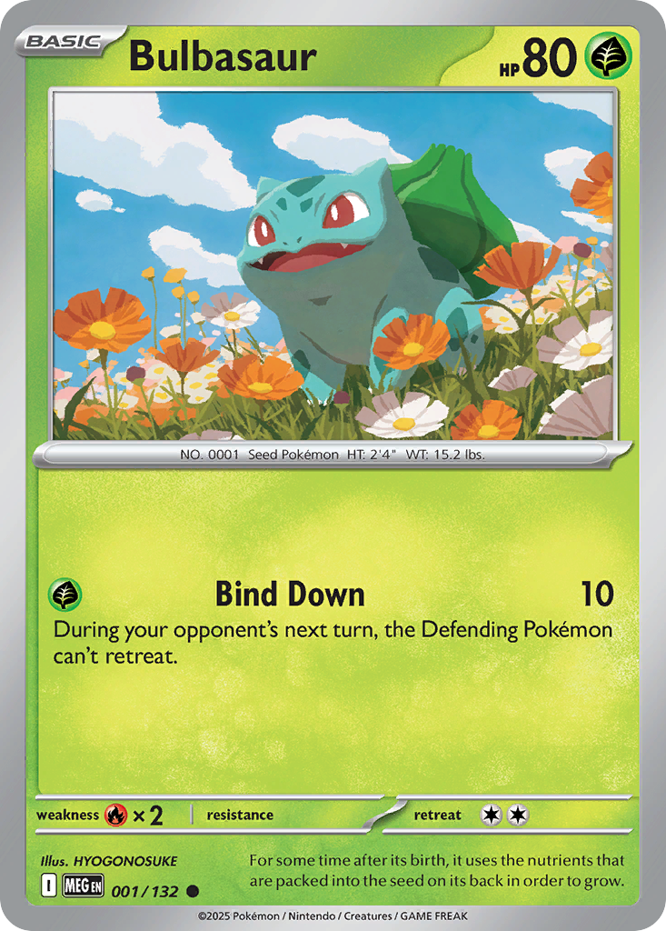 001 Bulbasaur — Mega Evolution — English
