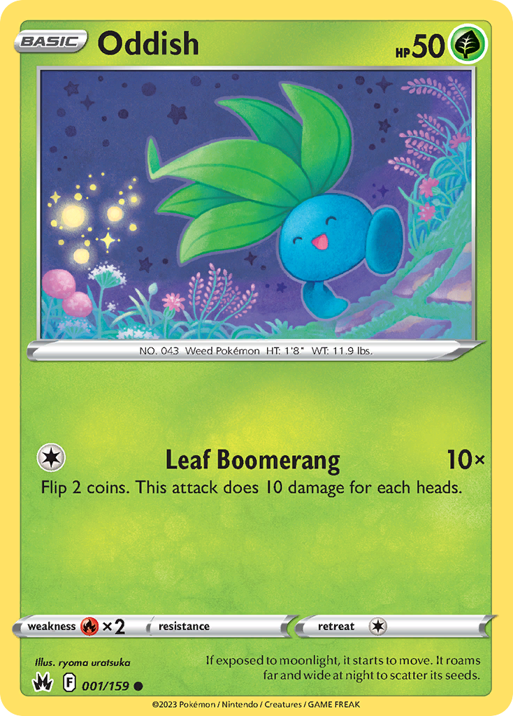 001 Oddish — Crown Zenith — English