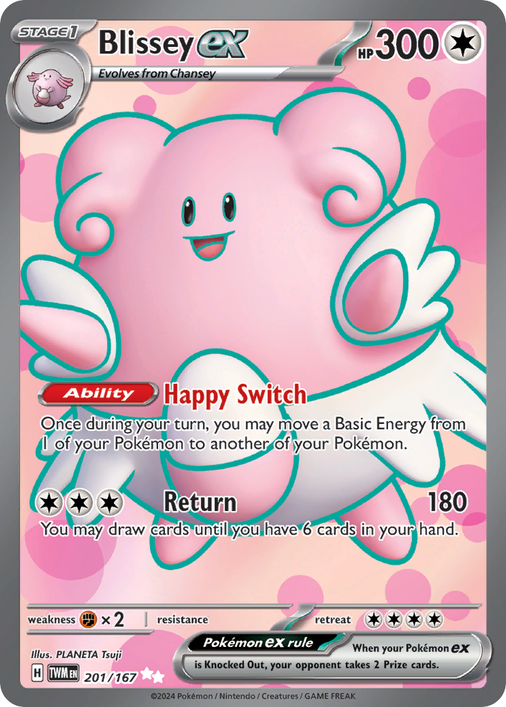 201 Blissey ex — Twilight Masquerade — English