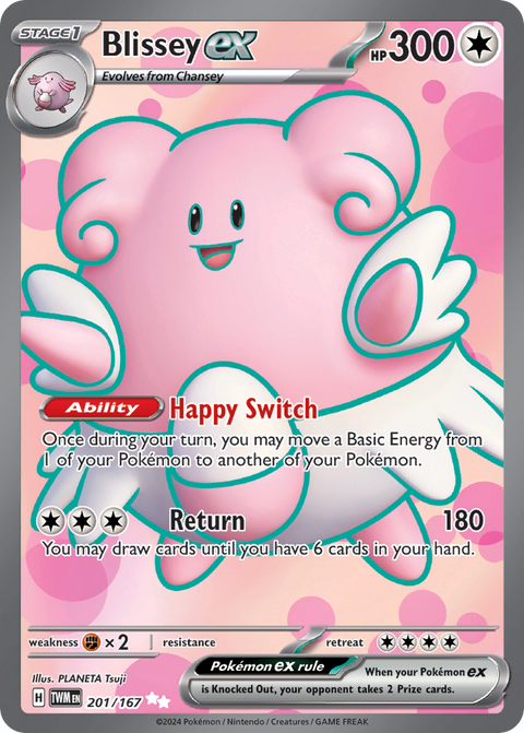 201 Blissey ex — Twilight Masquerade — English