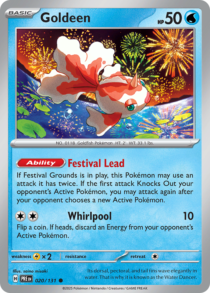 020 Goldeen — Prismatic Evolutions — English