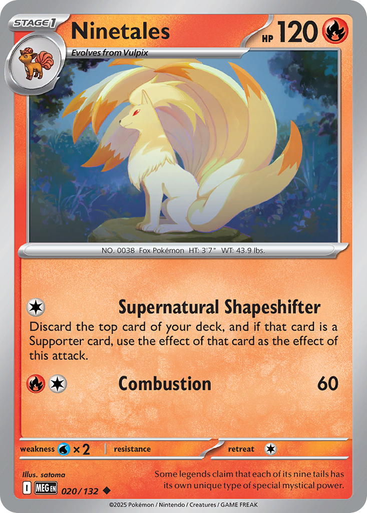 020 Ninetales — Mega Evolution — English