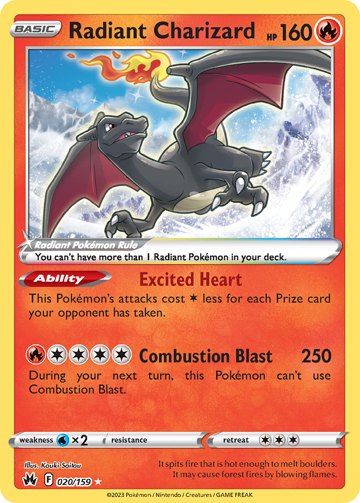 020 Radiant Charizard — Crown Zenith — English