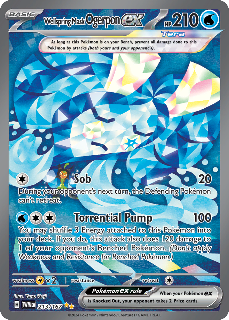 213 Wellspring Mask Ogerpon ex — Twilight Masquerade — English