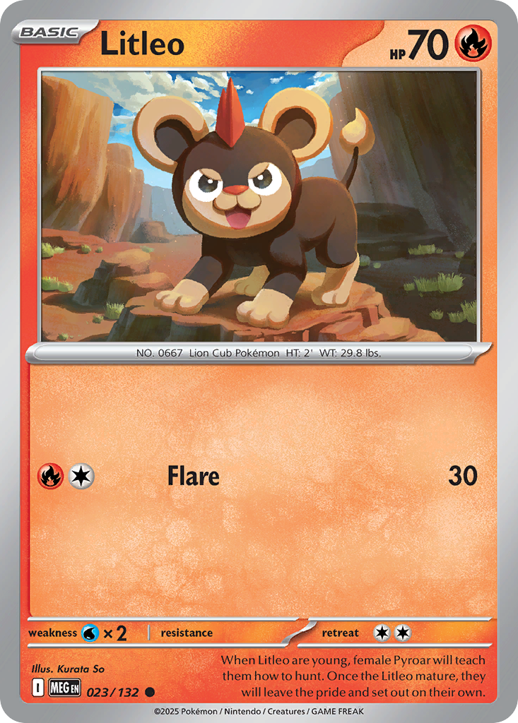 023 Litleo — Mega Evolution — English
