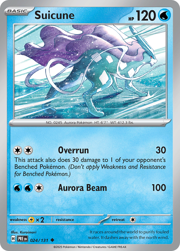 024 Suicune — Prismatic Evolutions — English
