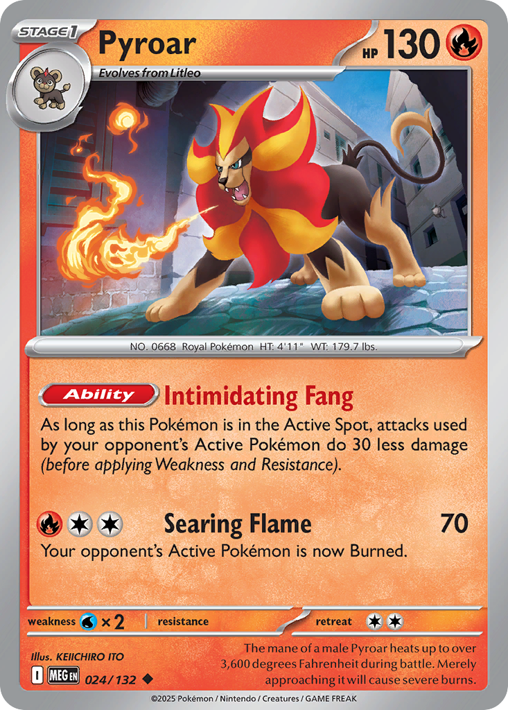 024 Pyroar — Mega Evolution — English