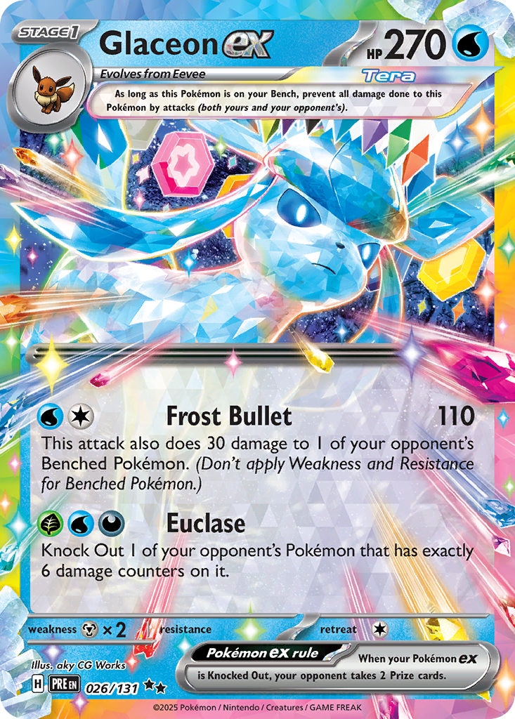 026 Glaceon ex — Prismatic Evolutions — English