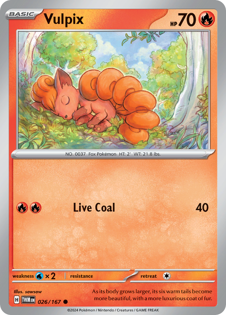 026 Vulpix — Twilight Masquerade — English