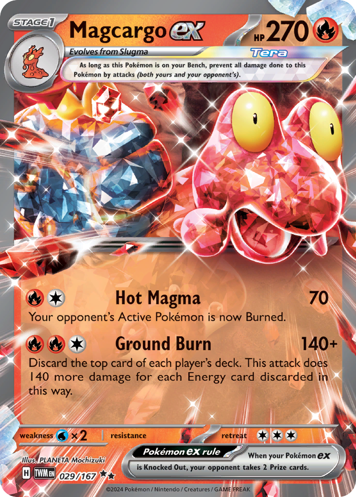 029 Magcargo ex — Twilight Masquerade — English