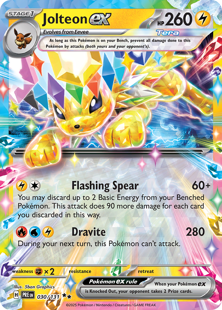 030 Jolteon ex — Prismatic Evolutions — English