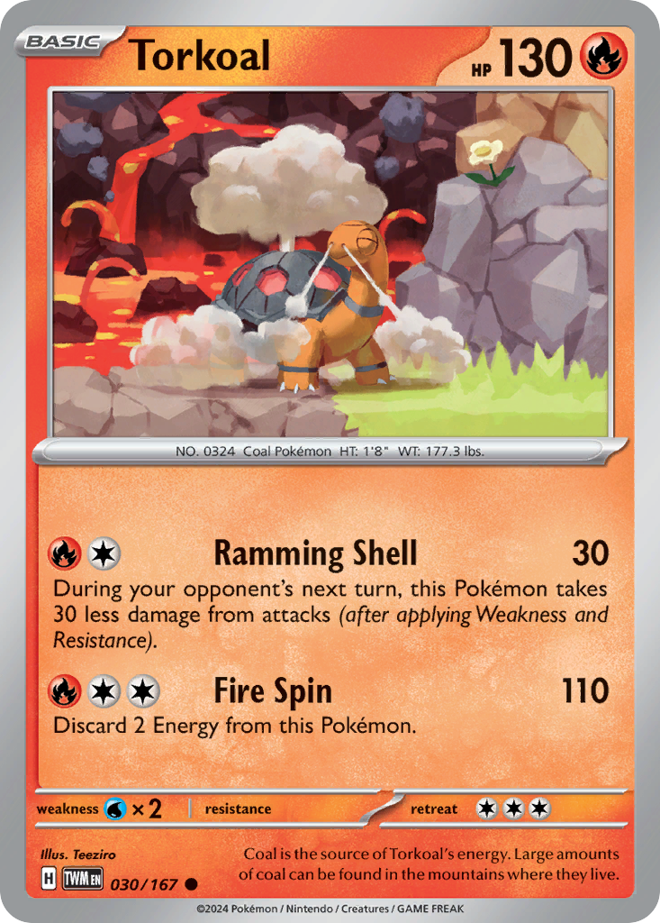 030 Torkoal — Twilight Masquerade — English