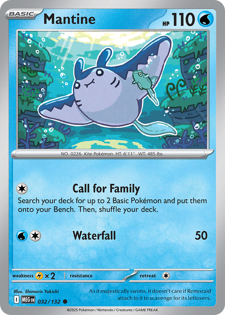 032 Mantine — Mega Evolution — English