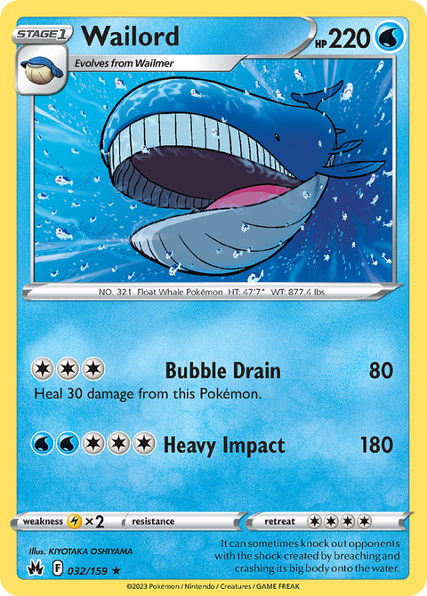 032 Wailord — Crown Zenith — English