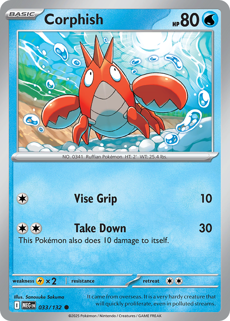 033 Corphish — Mega Evolution — English