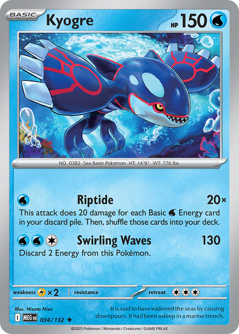 034 Kyogre — Mega Evolution — English