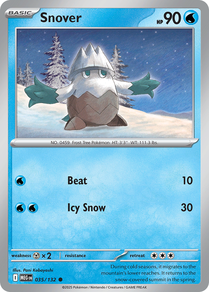 035 Snover — Mega Evolution — English
