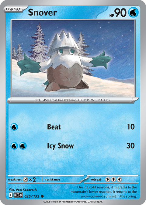 035 Snover — Mega Evolution — English