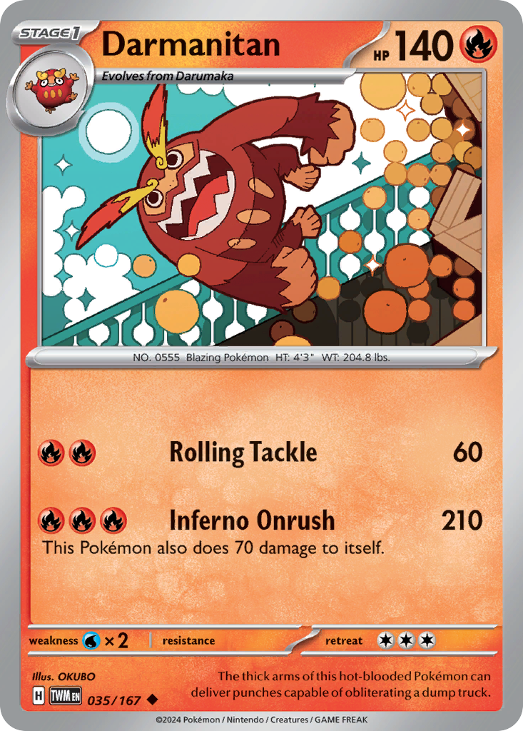 035 Darmanitan — Twilight Masquerade — English