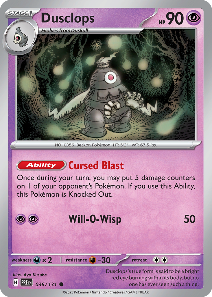 036 Dusclops — Prismatic Evolutions — English