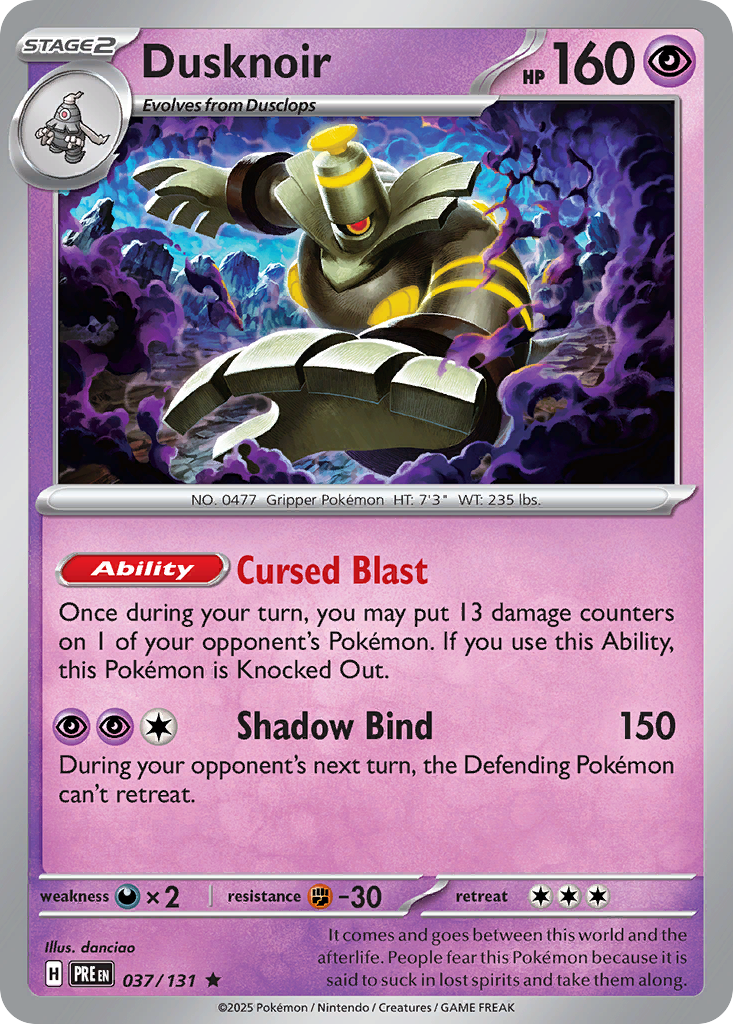 037 Dusknoir — Prismatic Evolutions — English