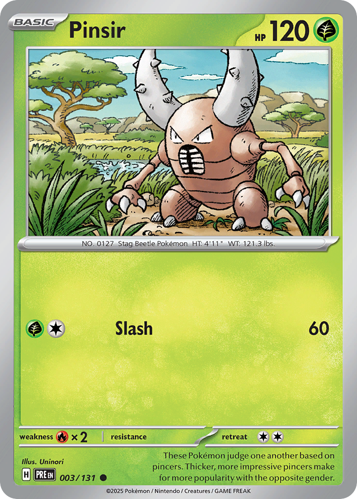 003 Pinsir — Prismatic Evolutions — English