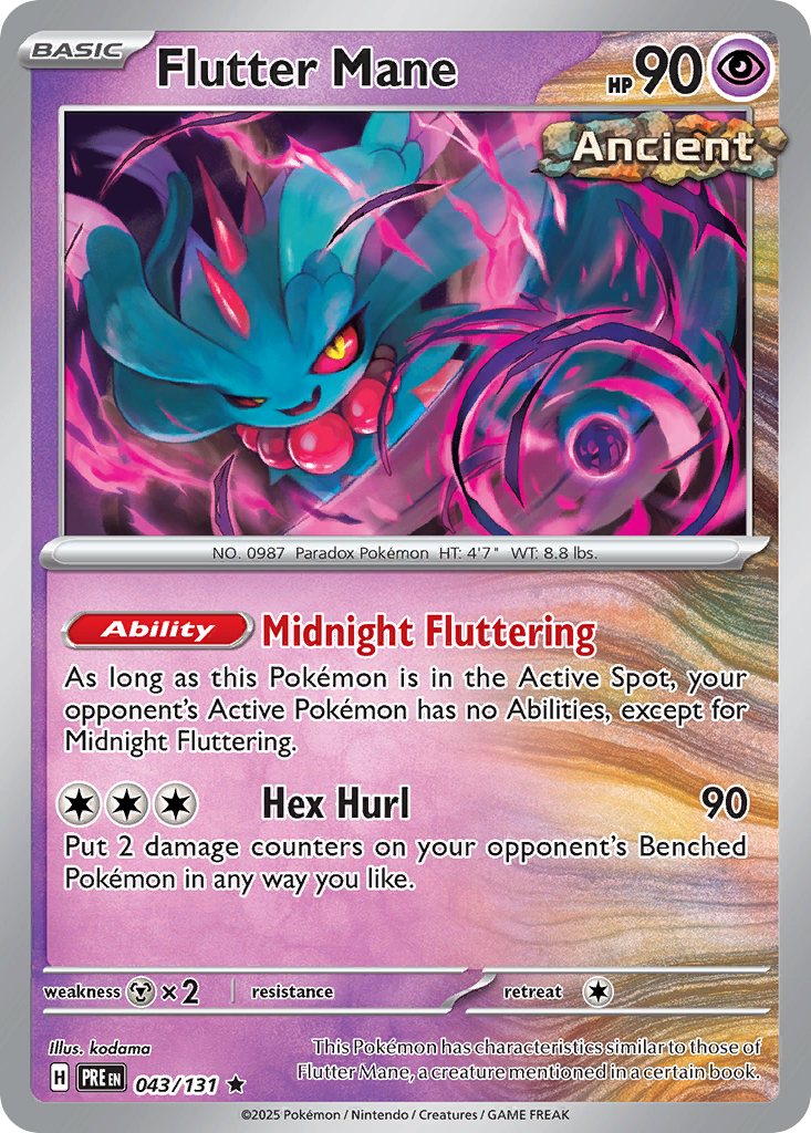 043 Flutter Mane — Prismatic Evolutions — English