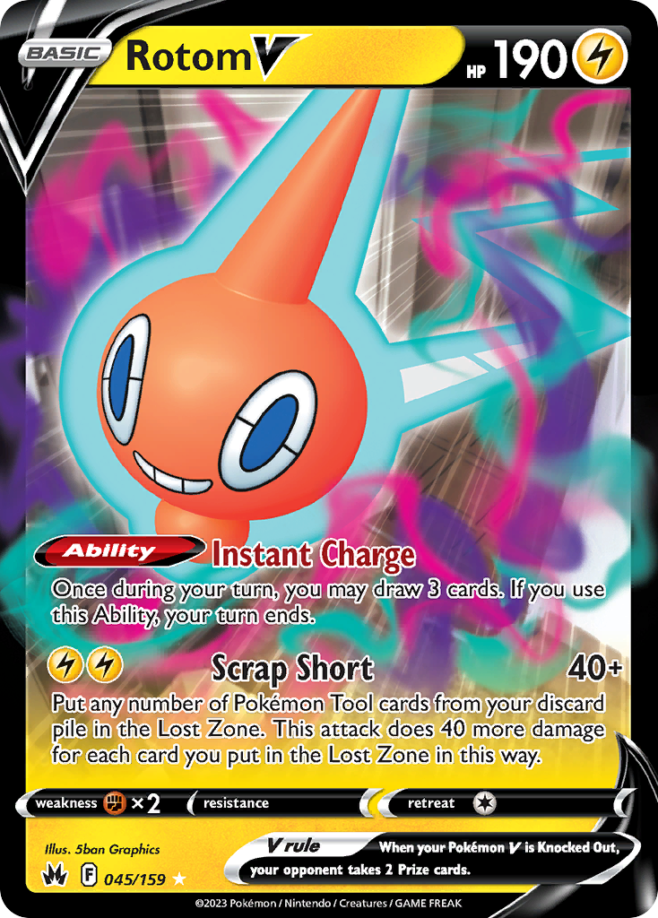 045 Rotom V — Crown Zenith — English