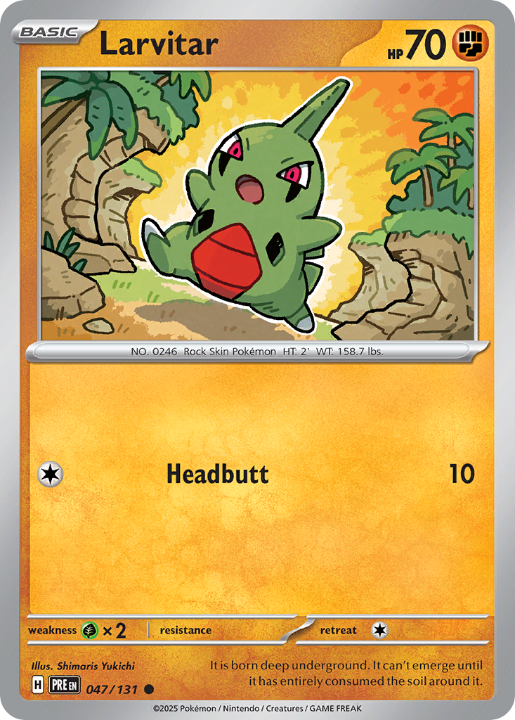 047 Larvitar — Prismatic Evolutions — English