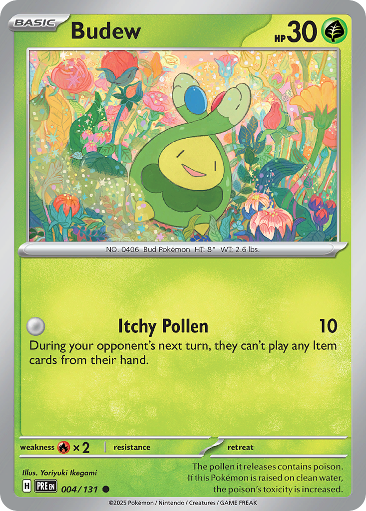 004 Budew — Prismatic Evolutions — English